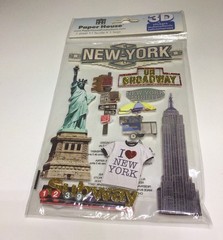 New York City NYC Theme Scrapbook Stickers Sealed Set Of 4 Packs