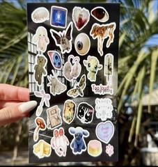 Creepycore 6 Sticker Sheets Scarycute Gothic Insects Horror Theme