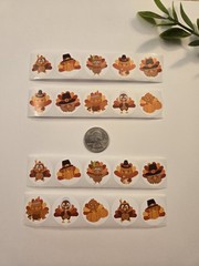 20 Thanksgiving Stickers/Reward Stickers For Kids/Turkey Stickers/Fall Stickers