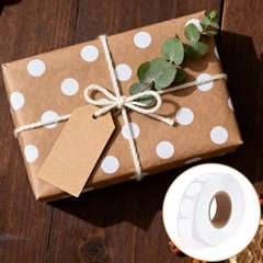 Versatile 1000 Count 1/2 Inch White Circle Stickers for Crafting & Organizing