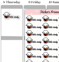 Bible Study Planner Sticker, Religious Stickers for Calendar and Journal M0116