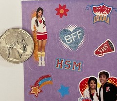 HIGH SCHOOL MUSICAL Stickers (26pc)Disney•4″x 6.5″East High •Wildcats•Singing•