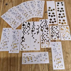 Mrs. Grossman’s VTG Stickers Silver & Gold Party Swirls Stars Creative Memories