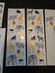 Vintage Mrs. Grossman’s Sticker Sheet Lot – ZOO SAFARI ANIMALS