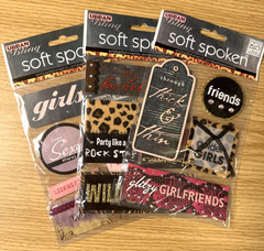 Soft Spoken Urban Bling Embellishment Lot of 3 MAMBI Scrapbooking