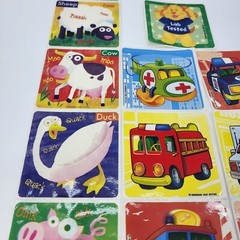 Vintage Medibadge Stickers Emergency Vehicles Farm Animal Fire Truck Police Boat