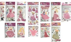 DISNEY AURORA Sleeping Beauty Princess Flowers Dancing Jewels Stickers U PICK
