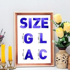 232 Pcs 24 Sheets Blue Large Letter Stickers Alphabet Letter Stickers 2.5 Inch S