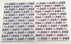 2 Sheets Lisa Frank Stickers 1989 Space Rockets Christmas Snowman Train Toys