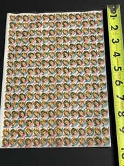 x2 FULL SHEETS Vintage PZB Die Cut Paper Scraps Small Angel Heads # 1132 Germany