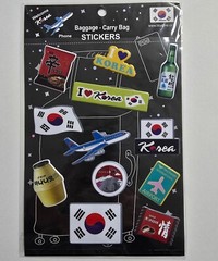 Korea Korean Symbol Stickers Label Deco for Luggage, Baggage, Carry Bag, Labtop