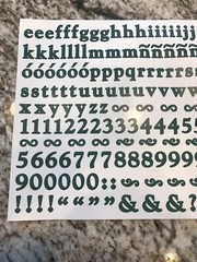 Creative Memories Evergreen Classy ABC/123 Stickers. 1 Set. 2nd ~ New!