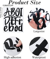 Durable Weatherproof Alphabet Number Decals Pack