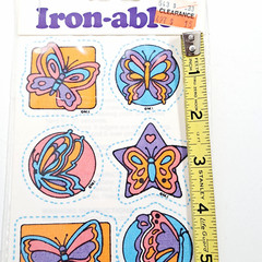 VTG 1983 Mark 1 Scratch N’ Sniff Butterfly Iron-Ables Patch Purple Orange Pink