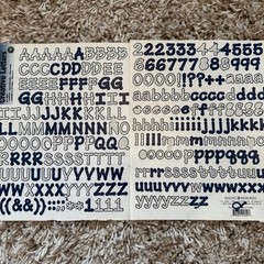 Creative Memories Making Memories Scrapbooking ABC/123 Sticker PC Letters Used