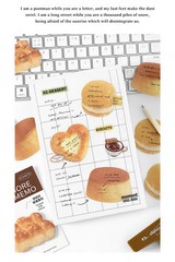 Memo Paper 30pcs Baked Bread Theme Diy Collage Decorative Scrapbooking Material