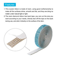 3Roll 3 Yards 8mm Diamond Ribbon Light Blue