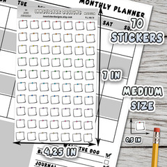 Note Stickers, Mini Icon Reminder Planner stickers, Journals, Scrapbooks
