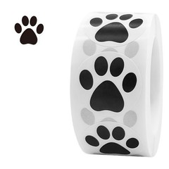 Animal Theme Adhesive Dog Footprint Sticker Assorted Size Home Decoration
