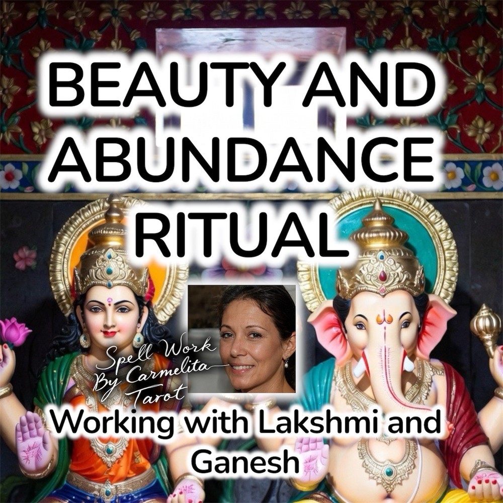 Beauty Abundance Spell Lakshmi Ganesh With Physical Sigil Sticker