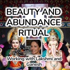 Beauty Abundance Spell Lakshmi Ganesh With Physical Sigil Sticker