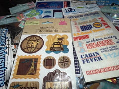 Lot Papercrafting Junk Journal Stamps Paper Stickers Diecuts CTMH Recollections