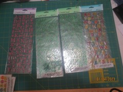 9 New Sheets Creative Touch Stickers- All Alphabets Letters – Assorted Styles