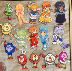 Rainbow Brite Character Sticker Set of 8 + 7 Sprites Stickers