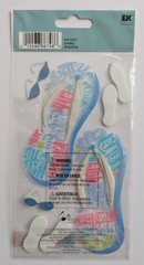 Jolee’s Large Flip Flops Beach Pool Summer Scrapbooking Stickers