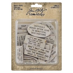 Idea-Ology Chipboard Quote Chips 48/Pkg-Labels