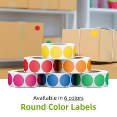 3/4″ Round Color Coding Circle Dot Labels 3000 PCS Includes Bright Yellow Gre…