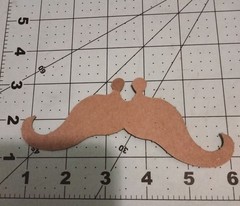 Screamin Sicilian Black Handlebar Mustache Cardboard Halloween Costume Prop