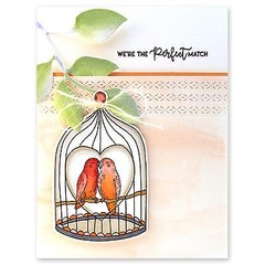 New Penny Black RUBBER STAMP clear VALENTINES LOVE PERFECT MATCH free USA ship