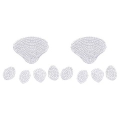 2Pcs Crystal Stickers Decorative Decals for Clothes Bags