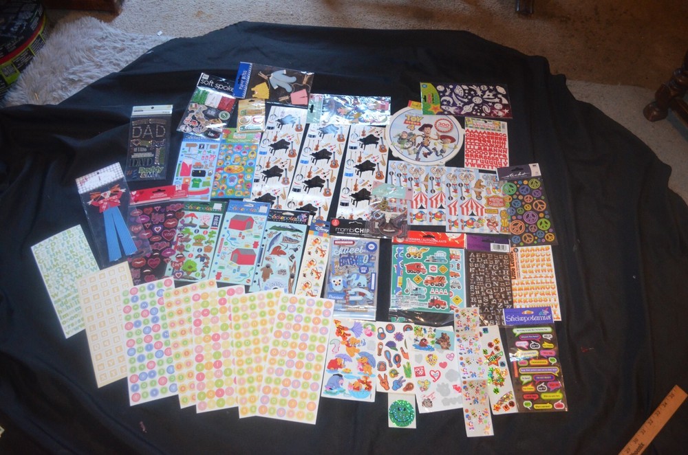 Scrapbooking Sticker Lot Stickopotumus Disney Alphabet Mixed brands 1 LB +