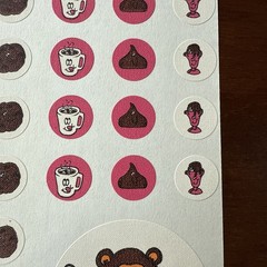 Vintage 80s CTP Matte Chocolate Scratch & Sniff Sticker Sheet Mini Strong Scent