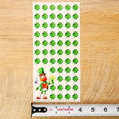 Violette Stickers – Mini Shamrocks – 1 Four Leaf Clover Sticker Sheet – Planners