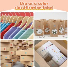 6720 PCS Color Coding Dot Stickers Round Labels 20 Colors for Office Classroom