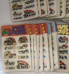 SEALED Vintage Retro Holographic Name Stickers Multi Names