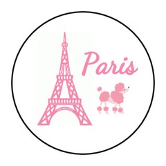 Paris, France, Eiffel tower stickers, labels, tags, envelope seals