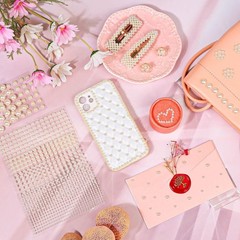 1980Pcs Self Adhesive Pearl Stickers, Shynek Pearls Sticker Gems for Hair, Face,