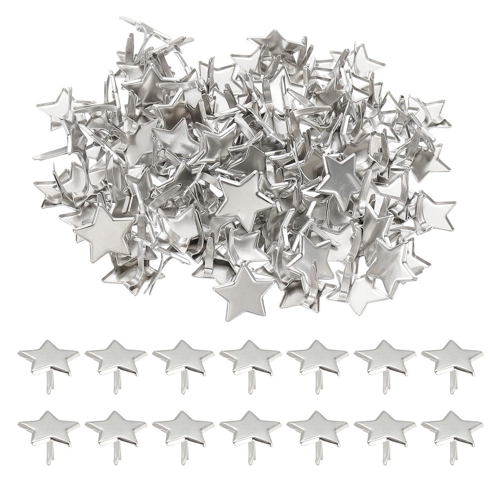 200pcs for Mini Metal Star Paper Clips, Silver Tone, 0.6″x0.4″