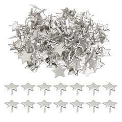 200pcs for Mini Metal Star Paper Clips, Silver Tone, 0.6″x0.4″