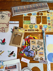Large Mixed Lot of Metal Paper Thick Cardboard Scrapbooking Accents – includes