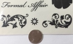FORMAL AFFAIR GLITTER Stickers(21pc)5.5″x12″ Prom•Dance•Dress•Tux•High School