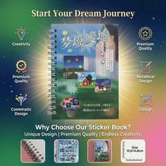 Dreamcore Sticker Book for Journaling&Scrapbooking,30 Sheets Y2K Kawaii Japanese
