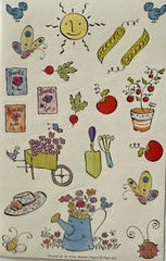 GARDENING TIME ￼Stickers(21pc)4.5”x 7”•Flower•Planting•Vegetable￼•Seed packets