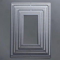 Rectangle Border Die Cut for Card Making, Scrapbooking Die-Cuts, Metal Cutting
