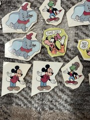 Vintage Rare Disney Sticker LOT 1980s-1990’s Scrapbook Mickey Donald Pluto