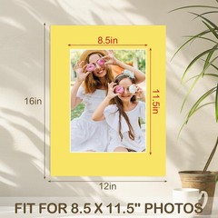 Picture Mats 12×16 Mixed Color Frame Mattes 15 Pack